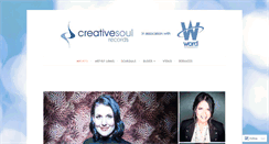 Desktop Screenshot of creativesoulrecords.com